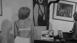 Chubby Blonde Undressing and Posing (1960s Vintage)