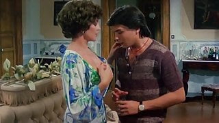 Joan Collins topless in 1970s eurotrash (NO SOUND)