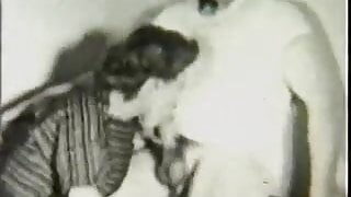 Mister Incognito gets Deep Blowjob (1950s Vintage)