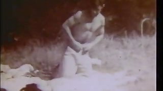 Woman Walking in the Forest (1950s Vintage)